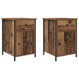 Bedside Cabinet 2 pcs Old Wood 40 x 42 x 60 cm Engineered Wood 875781