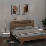 Bedside Cabinets 2 pcs with LEDs White 60x35x40 cm 3080734