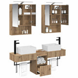 Bathroom Cabinet Set 5 pcs Artisan Oak 50 x 14.5 x 70 cm 3406326
