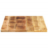Table Top 70x60x1.5 cm Rectangular Solid Wood Rough Mango 371327
