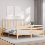 Bed Frame without Mattress 160x200 cm Solid Wood Pine 3193866