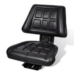 ZNTS Tractor Seat with Backrest Black 210156