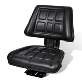Tractor Seat with Backrest Black 210156