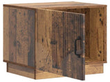 Bedside Table 2 pcs Old Wood 43 x 34.5 x 47 cm Engineered Wood 895272