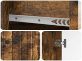 Sideboard Smoked Oak 66 x 34.5 x 90 cm Engineered Wood 894180