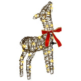 Reindeer Family 3 pcs Warm white 67 x 26 x 127 cm Rattan 42019052