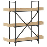 Bookcase 3-Tier Sonoma Oak 100x33x108.5 cm Engineered Wood 837688
