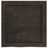 Bathroom Countertop Dark Brown 40x40x cm Treated Solid Wood 3156189