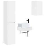 Bathroom Furniture Set 3 pcs White 33 x 34.5 x 160 cm 3406053