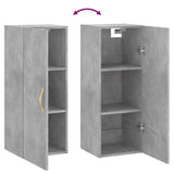 Wall Mounted Cabinet Concrete Grey 34.5x34x90 cm 828840