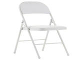 4pcs Elegant Foldable Iron & PVC Chairs for Convention & Exhibition White 27957354