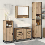 Bathroom Furniture Set 3 pcs Artisan Oak Engineered Wood 3402486