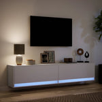 TV Wall Cabinet with LED White 180x31x38 cm 3307947