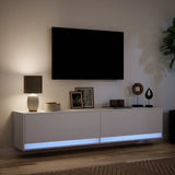 TV Wall Cabinet with LED White 180x31x38 cm 3307947