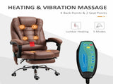 Heated 6 Points Vibration Massage Executive Office Adjustable Swivel Ergonomic High Back Desk T3398P328229