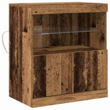 LED Sideboard Brown 60.5 x 37 x 67 cm Engineered Wood 863027