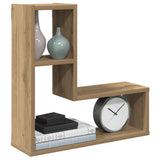 Wall Cube Shelves 2 pcs Artisan Oak 50x15x50 cm Engineered Wood 856605