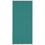 Roof Panels 36 pcs Galvanised Steel Green 100x45 cm 317212
