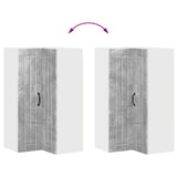 Wall Corner Cabinet LUCCA Concrete Grey 57 x 57 x 100 cm 885168