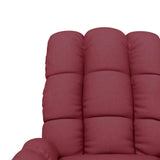 Recliner Chair Wine Red Fabric 289799