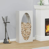 Firewood Rack White 50x23x100 cm Cold-rolled steel 864182