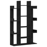 Bookcase Black Oak 86 x 25.5 x 140 cm Engineered Wood 862680