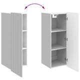 Wall-Mounted Cabinet High Gloss White 33 x 34.5 x 94 cm 898249