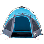 Camping Tent Dome 3-Person Blue Quick Release 4004223