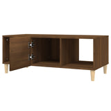 Coffee Table Brown Oak 102x50x40 cm Engineered Wood 817527