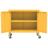 Storage Cabinet Mustard Yellow 60x35x56 cm Steel 336263