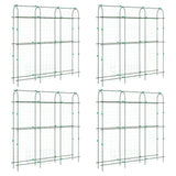 Garden Trellises for Climbing Plants 4 pcs U-Shape Steel 3281506