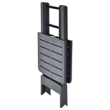 Folding Garden Table Anthracite 79x72x70 cm Plastic 48792
