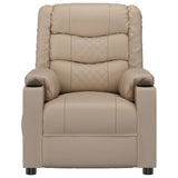 Recliner Chair Cappuccino Faux Leather 348048