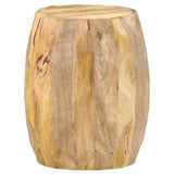 Drum Stool Solid Mango Wood 285910