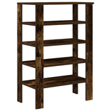 ZNTS Shoe Rack Smoked Oak 61x32x87.5 cm Engineered Wood 859855