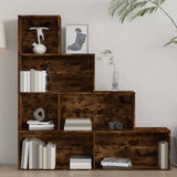 Book Cabinet Smoked Oak 155x24x160 cm 815360
