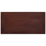 ZNTS Coffee Table Classical Brown 100x50x30 cm Solid Mahogany Wood 288828