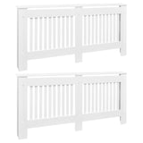 Radiator Covers 2 pcs White MDF 172 cm 276005