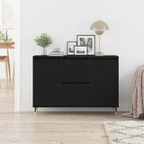 Sideboard Black Oak 101.5 x 35 x 70 cm Engineered Wood 862147