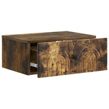 Wall-Mounted Bedside Cabinet 2 pcs Smoked Oak 49 x 34.5 x 20 cm 898116