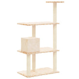 ZNTS Cat Tree with Sisal Scratching Posts Cream 119 cm 171518