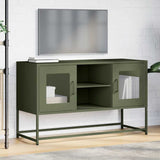 ZNTS TV Cabinet Olive Green 100.5x39x60.5 cm Steel 853384