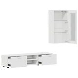 TV Cabinet Set with Drawer FLORIN 3 pcs White Engineered Wood 3397924