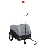Bike Trailer Black and Grey 45 kg Iron 94154
