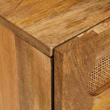 Bedside Cabinet Natural 50 x 33 x 62 cm Solid Mango Wood 4018053