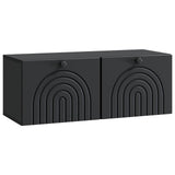 Wall-Mounted TV Cabinet Black 78.5 x 31 x 30 cm Engineered Wood 898206