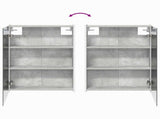 Bathroom Furniture Set 4 pcs Concrete Grey 3407402