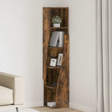 Corner Cabinet 27.5x27x140cm Engineered Wood Smoked Oak 889870