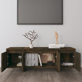 TV Cabinet Smoked Oak 120x30x40.5 cm Engineered Wood 813050