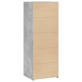 Highboard Concrete Grey 45x41x124 cm Engineered Wood 846393